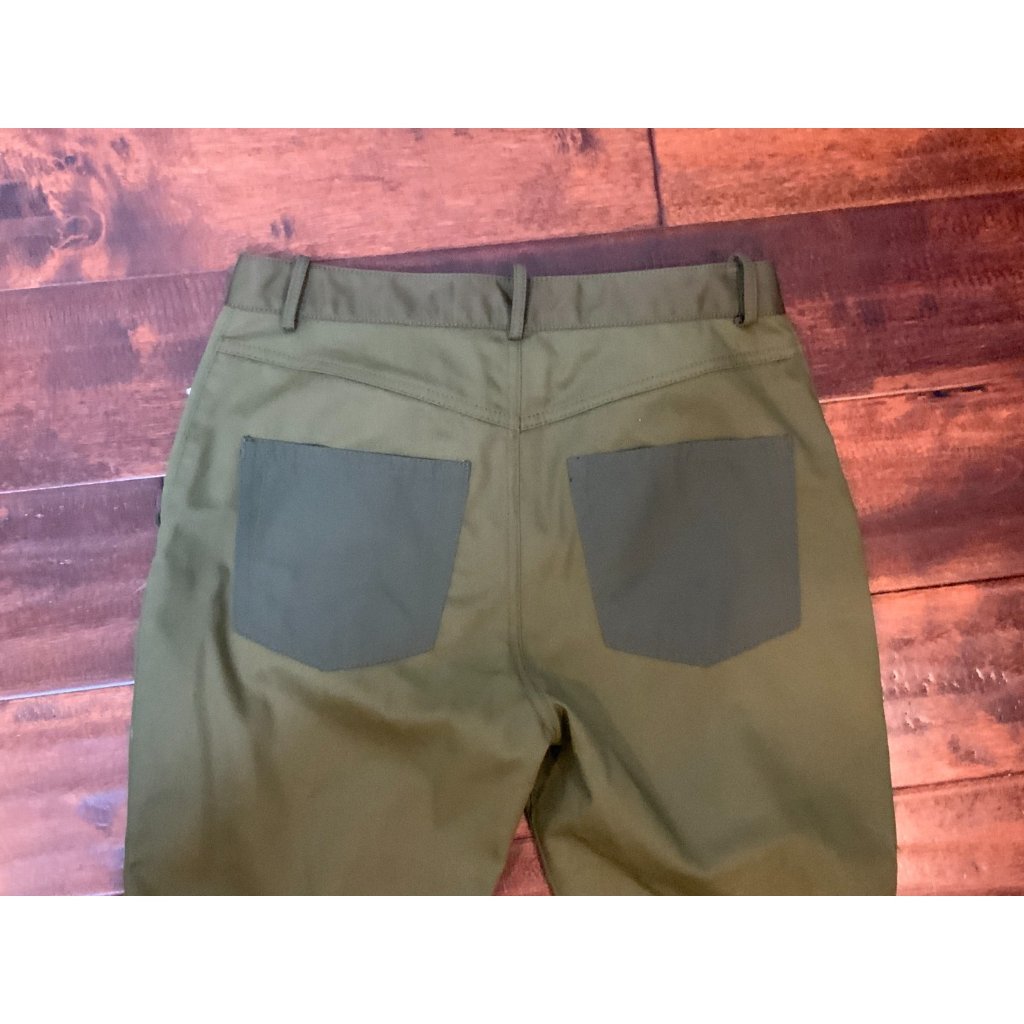 Marques Almeida Green Cargo Buckle Cropped Pants, Size 6 — image 6 of 7